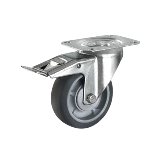 Imagen de RUEDA GIRATORIA CON FRENO 3 X 1 1/4 CAPACIDAD 100KG
