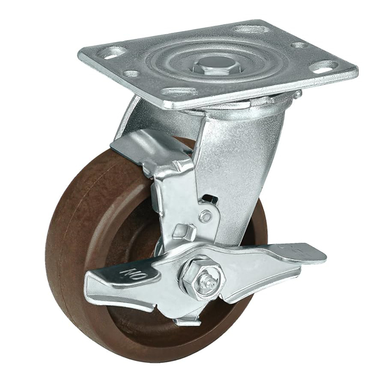 Imagen de RUEDA GIRATORIA 4 X 2" PARA TEMPERATURA CON FRENO CAPACIDAD 320Kg