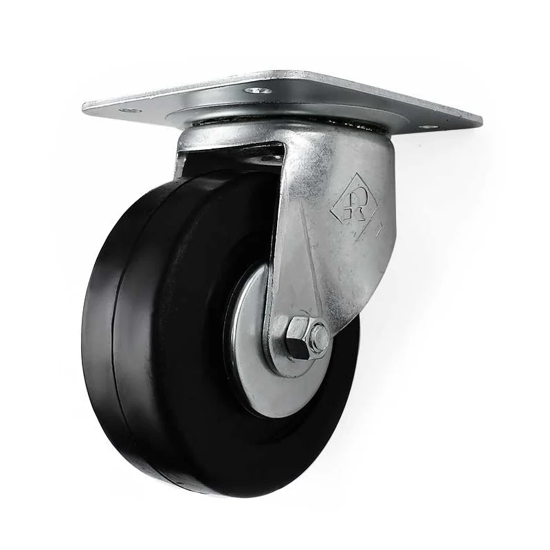 Imagen de RUEDA GIRATORIA HULE DURO 2 1/2" X 1 1/4" CAPACIDAD 90K.